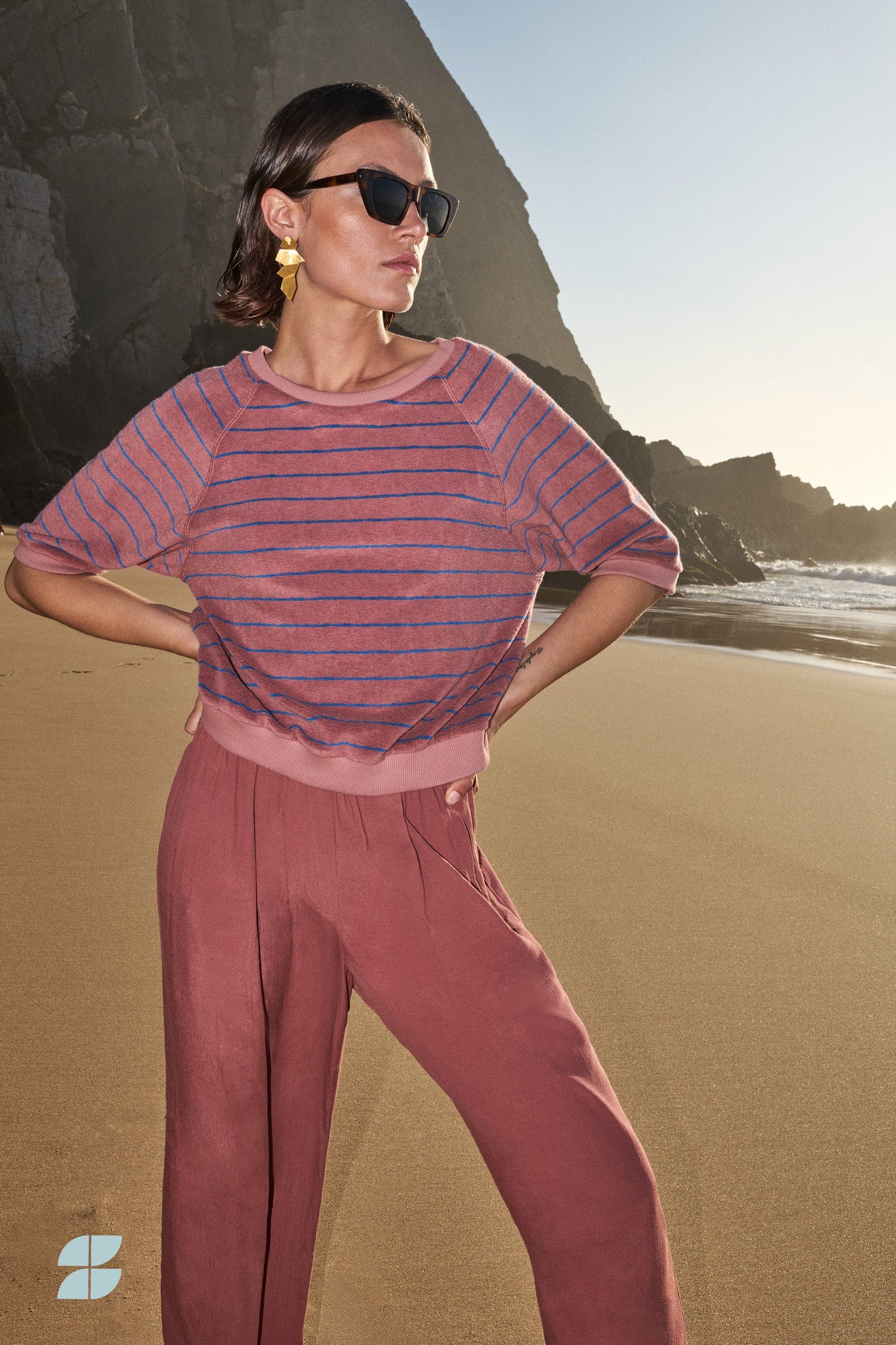 Sweater Neva Slub Stripe BY-BAR AMSTERDAM