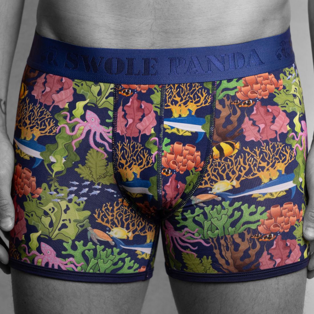 Boxershorts Bambus Marine SWOLE PANDA