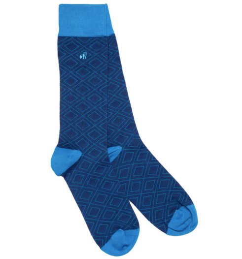 Socken SWOLE PANDA Blue Diamond Gr. 40 - 45