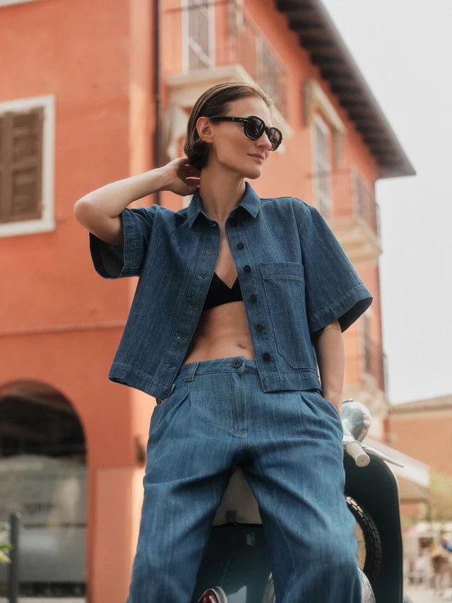 Jeans mit Bundfalte GOTS LANIUS