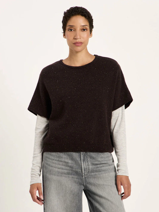 Pullunder Lanius braun meliert GOTS